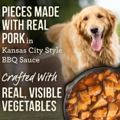 Slow Cooked BBQ Kansas City Style with Chopped Pork Adult Dog Food