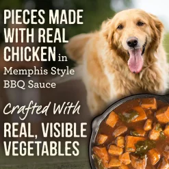 Slow Cooked BBQ Memphis Style with Glazed Chicken Adult Dog Food