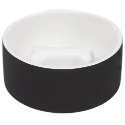 Slow Feed Black Bowl