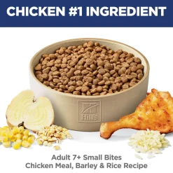 Small Bites Chicken Meal, Barley & Brown Rice Recipe Adult 7+ Dog Food