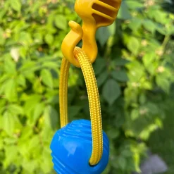 Small Looped Ball Green & Blue Dog Toy