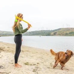 Small Looped Ball Green & Blue Dog Toy