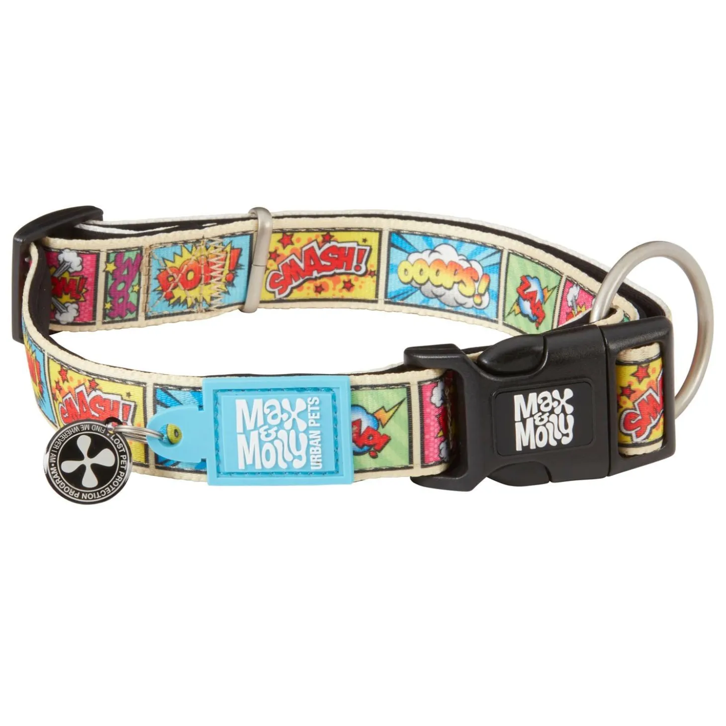 SMART ID Comic Dog Collar