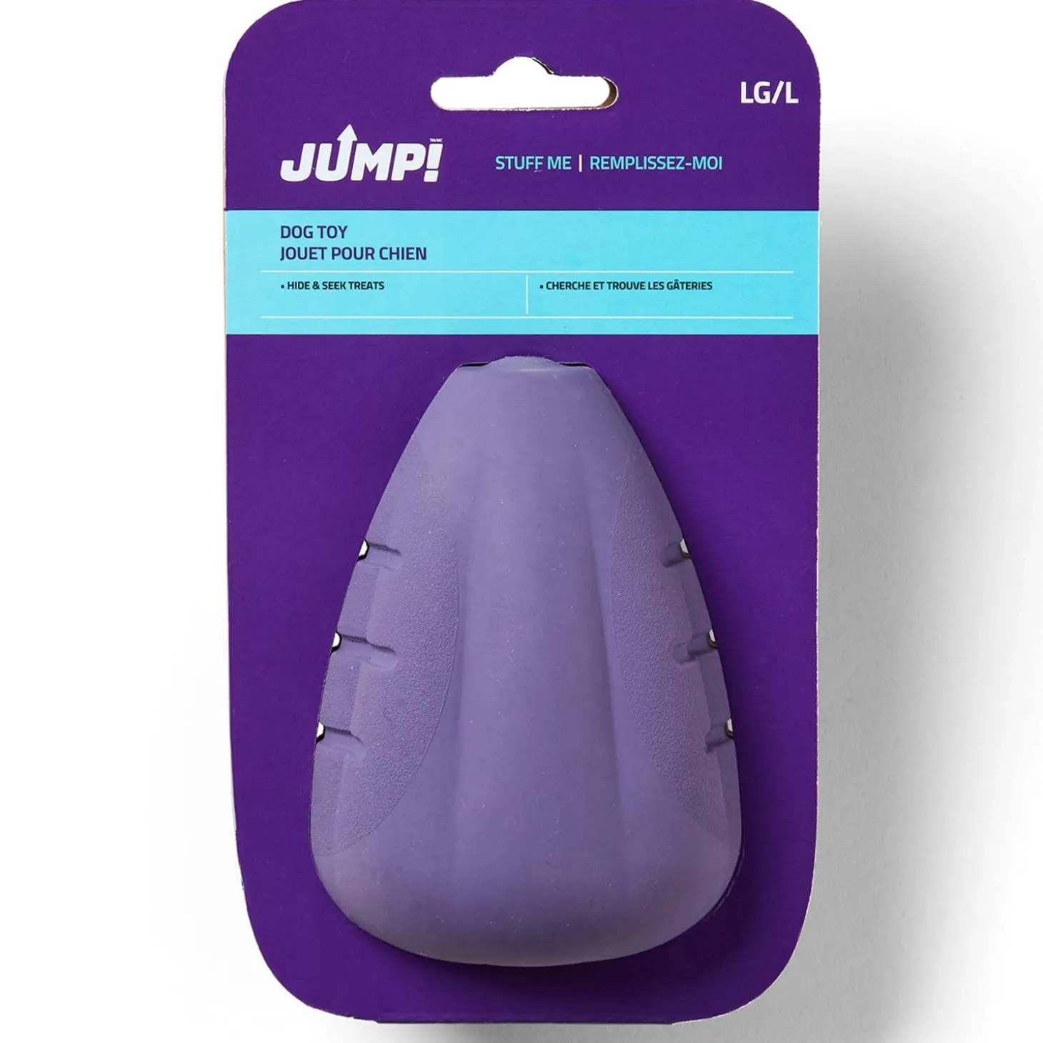 Smart Stuffablz Hide a Treat Purple Dog Toy