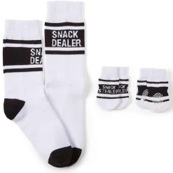 Snack Black & White Socks Set
