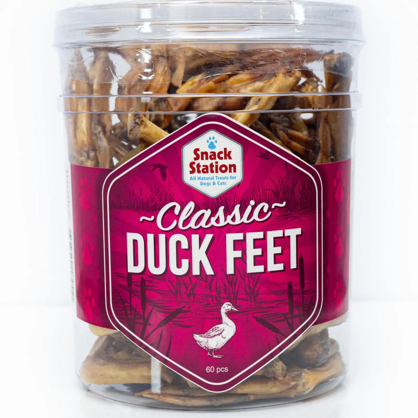 Snack Station Classic Duck Feet Dog Treats