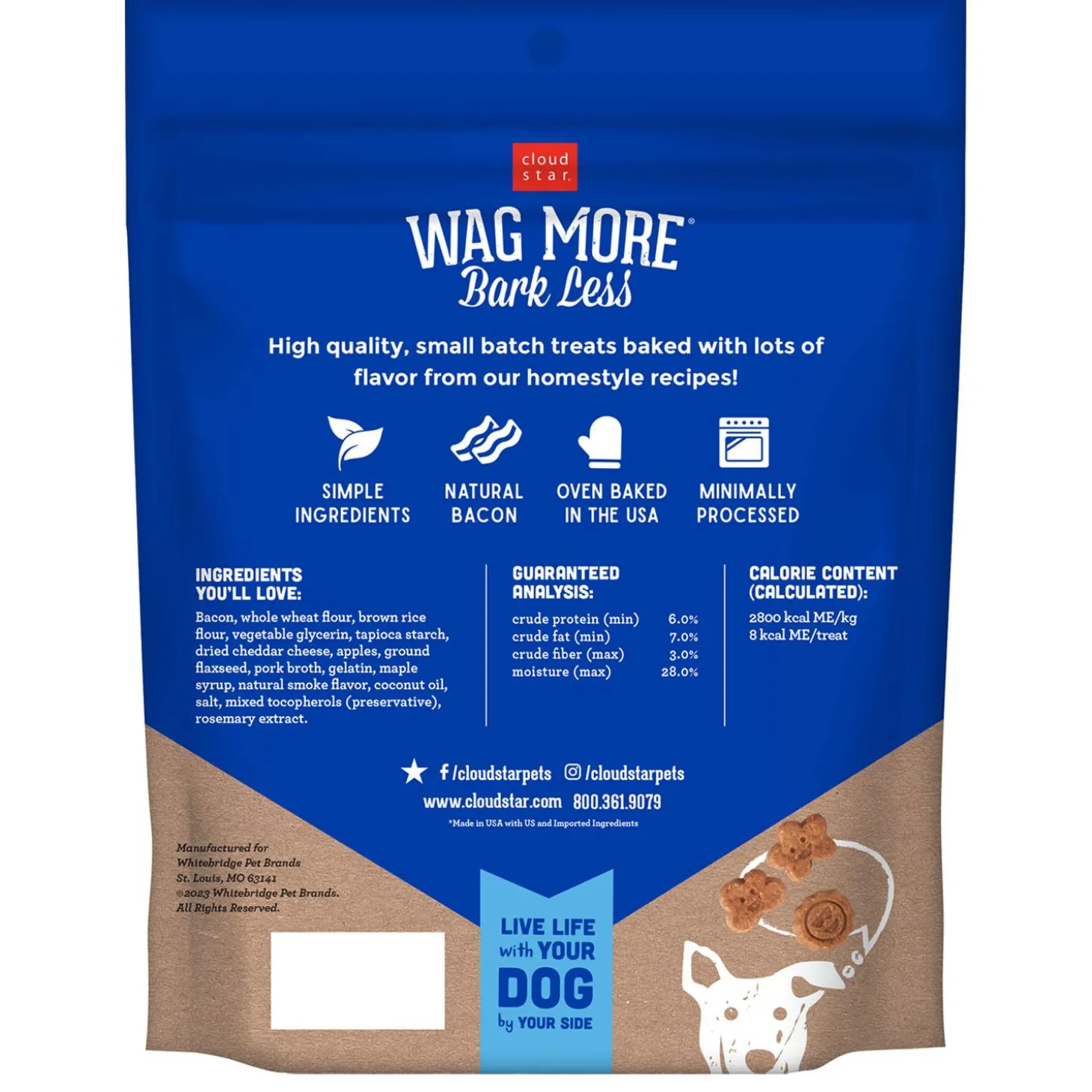 Soft Chews with Natural Bacon Cheese & Apples Dog Treats