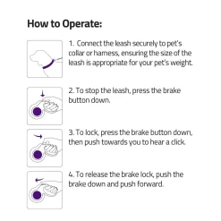 Soft Grip Ribbon Tape 16ft Retractable Blue Dog Leash