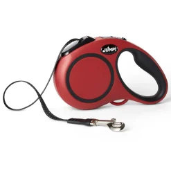 Soft Grip Ribbon Tape 16ft Retractable Red Dog Leash