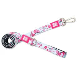 Soft Padded Neoprene Dog Leash 1in Cherry Bloom