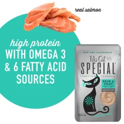 Special Skin & Coat Salmon Recipe in Broth Cat Food