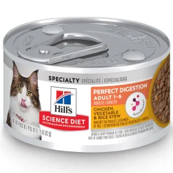 Specialty Perfect Digestion Chicken, Vegetable & Rice Stew Adult Cat Food