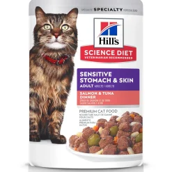 Specialty Sensitive Stomach & Skin Salmon & Tuna Dinner Adult Cat Food