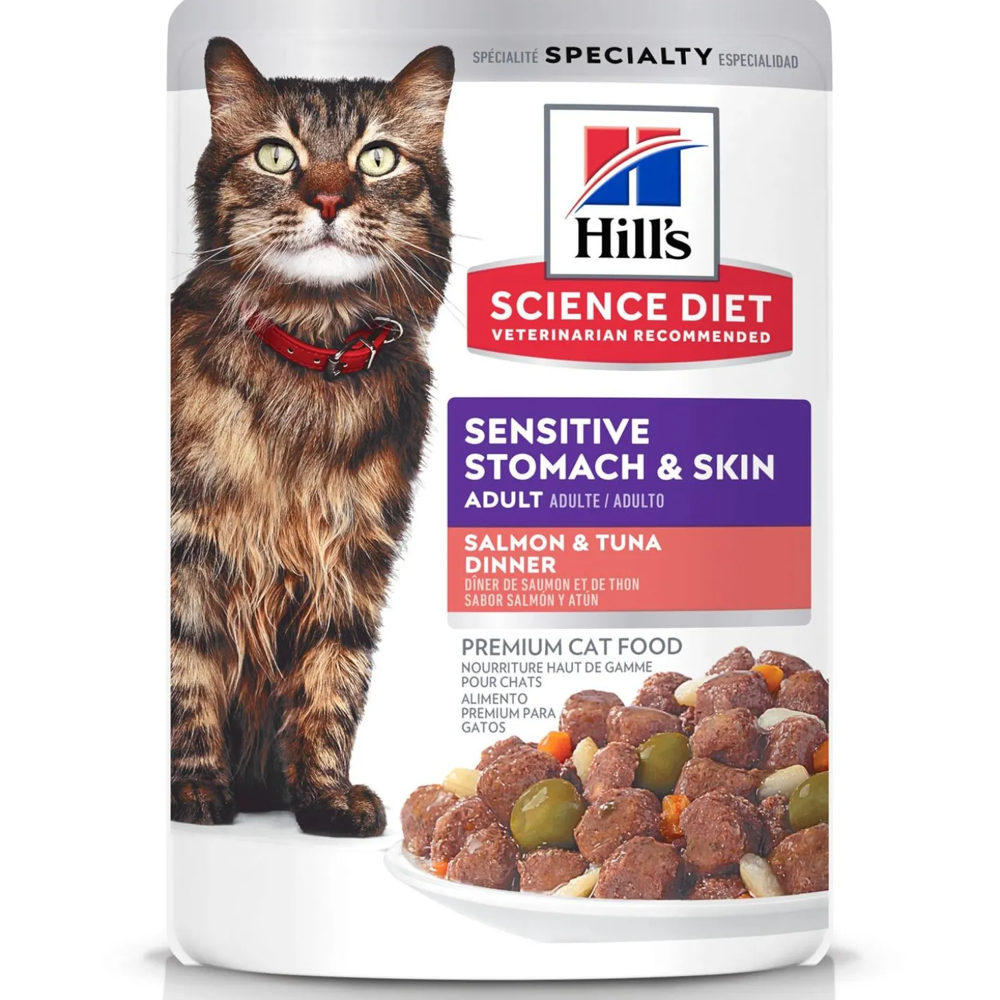 Specialty Sensitive Stomach & Skin Salmon & Tuna Dinner Adult Cat Food