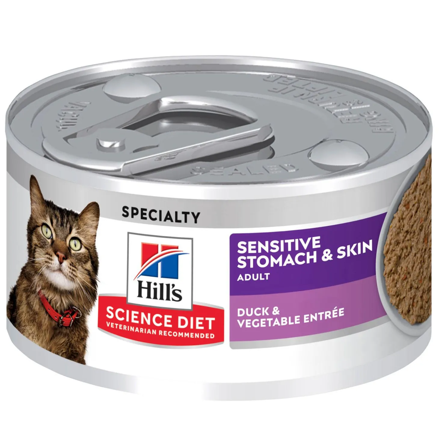 Specialty Sensitive Stomach & Skin Duck & Vegetable Entree Adult Cat Food