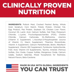 Specialty Sensitive Stomach & Skin Wild Caught Alaskan Pollock & Barley Recipe Adult Cat Food