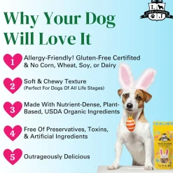 Speckled Eggs Peanut Butter & Oats Easter Dog Treats