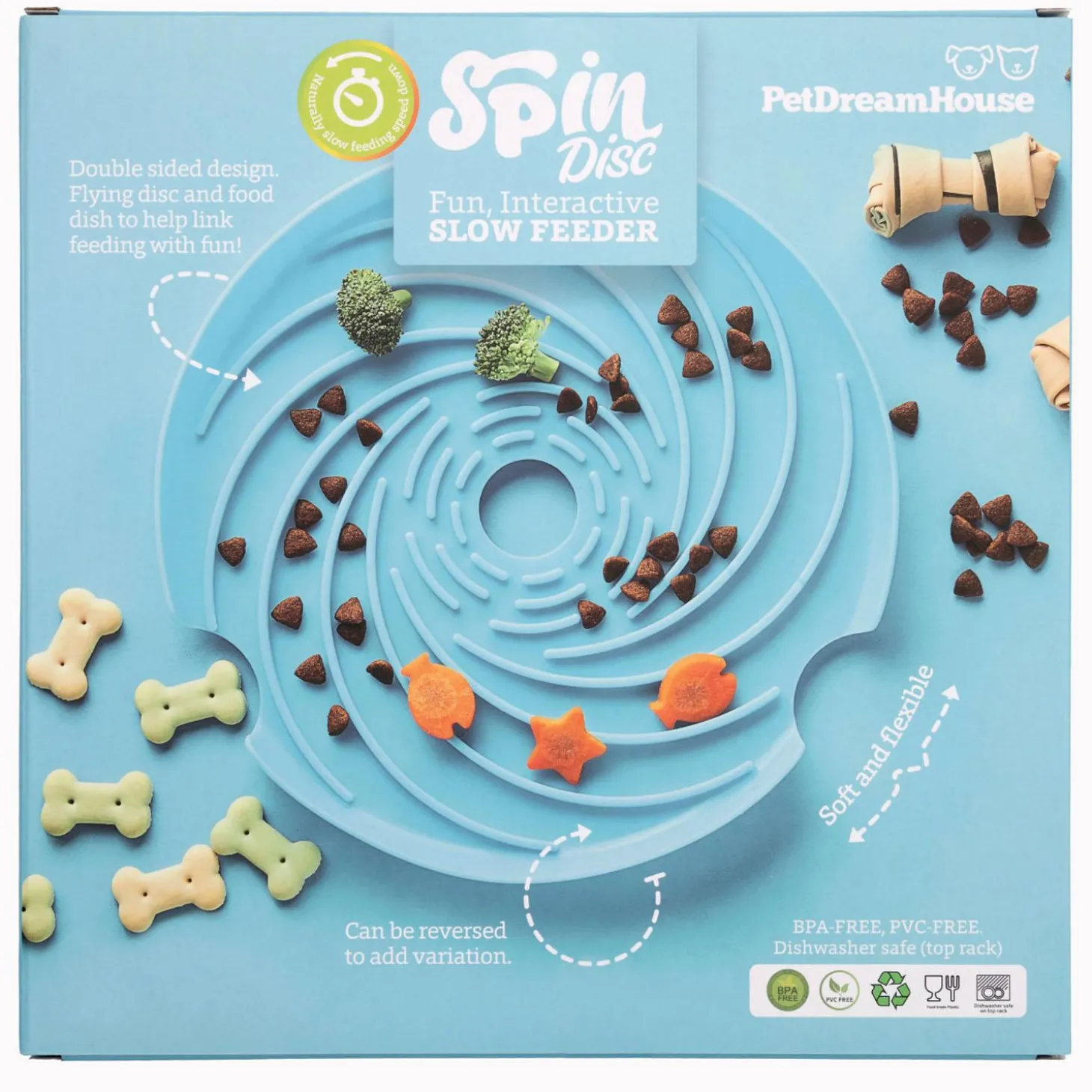 Spin Accessories Medium Level Blue Flying Disc Lick Mat