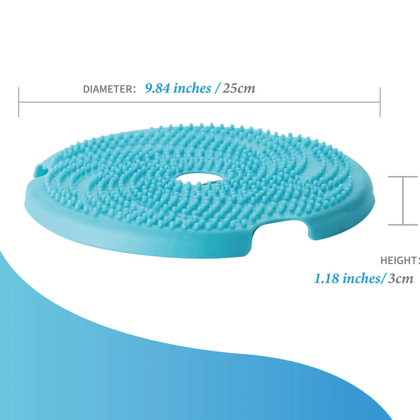 Spin Accessories Medium Level Blue Flying Disc Lick Mat