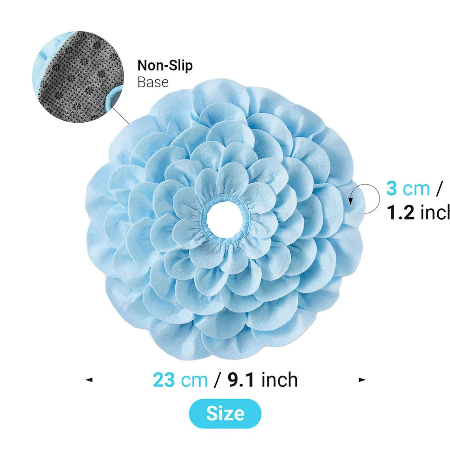 Spin Accessories Medium Level Blue Blossom Snuffle Mat