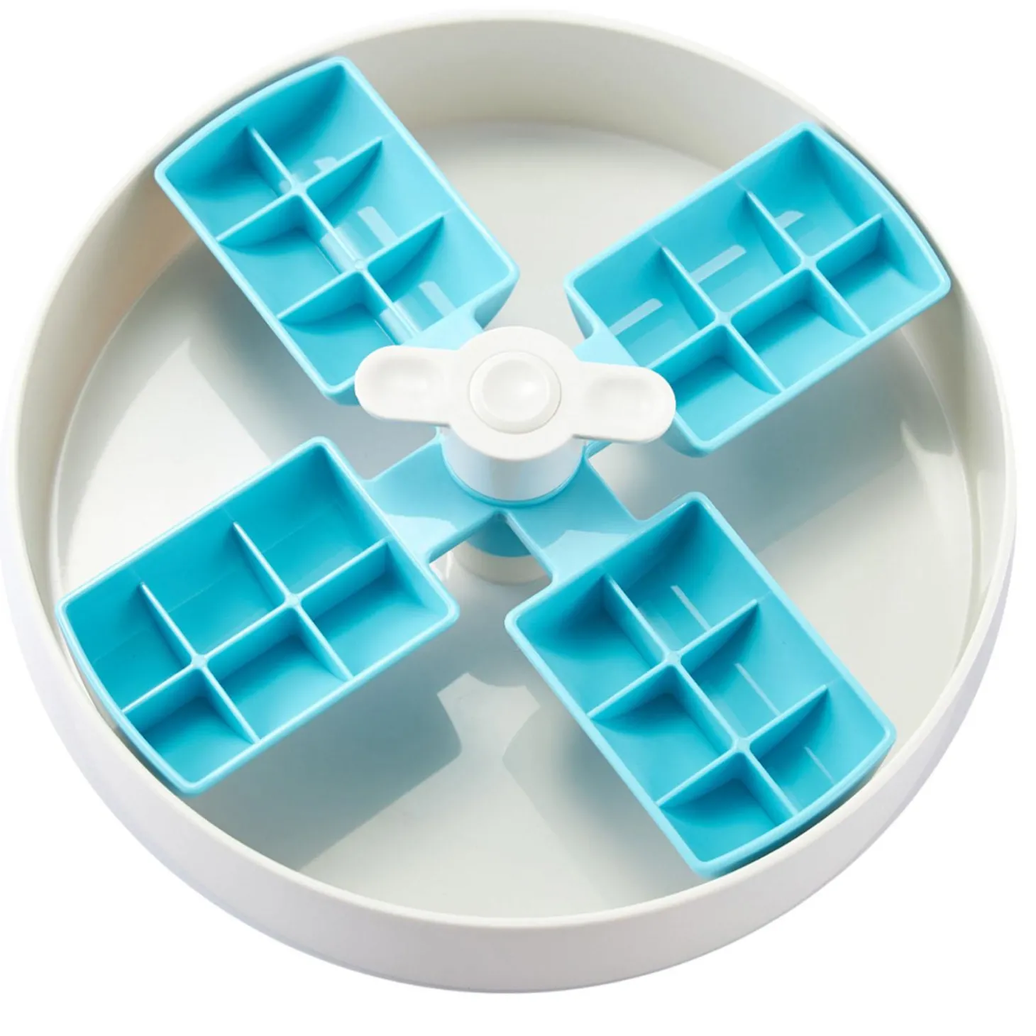 Spin Easy Level Blue Windmill Interactive Slow Feeder