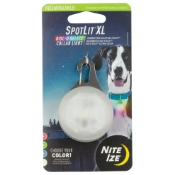 SpotLit Rechargeable Collar Light Disc-O