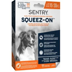Squeez-On Flea Tick & Mosquito Control for Dogs 15-30kg