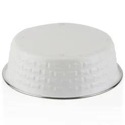 Stainless Steel White Dog Bowl