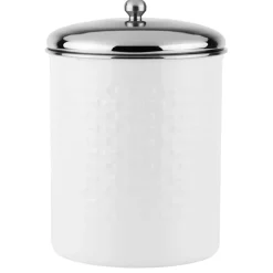 Stainless Steel White Treat Jar