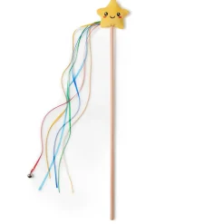 Star Ribbon Teaser Wand Cat Toy