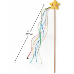 Star Ribbon Teaser Wand Cat Toy