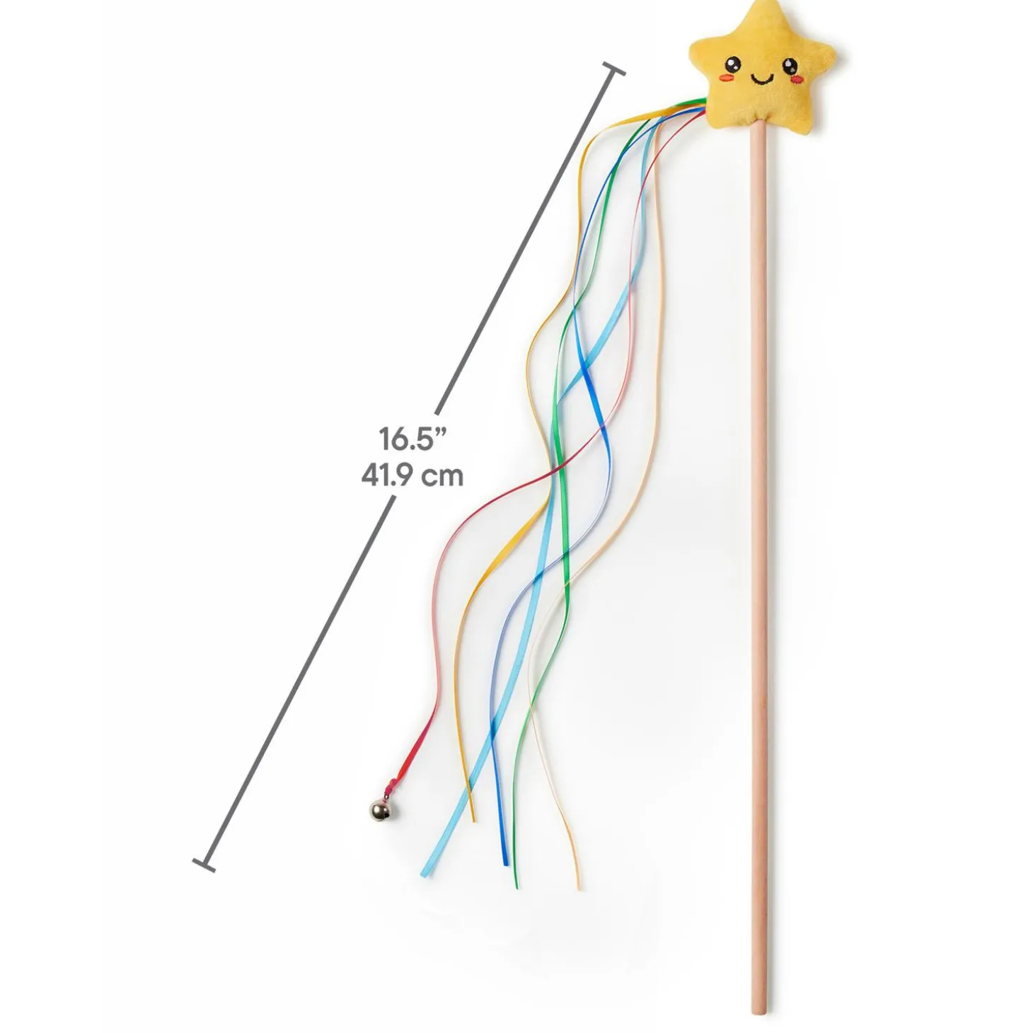 Star Ribbon Teaser Wand Cat Toy