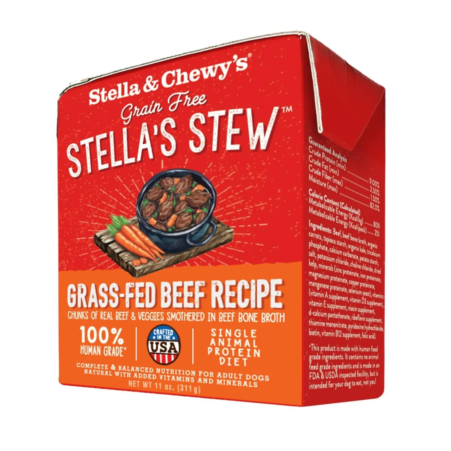 Stella's Stew Grass-Fed Beef Recipe Dog Food