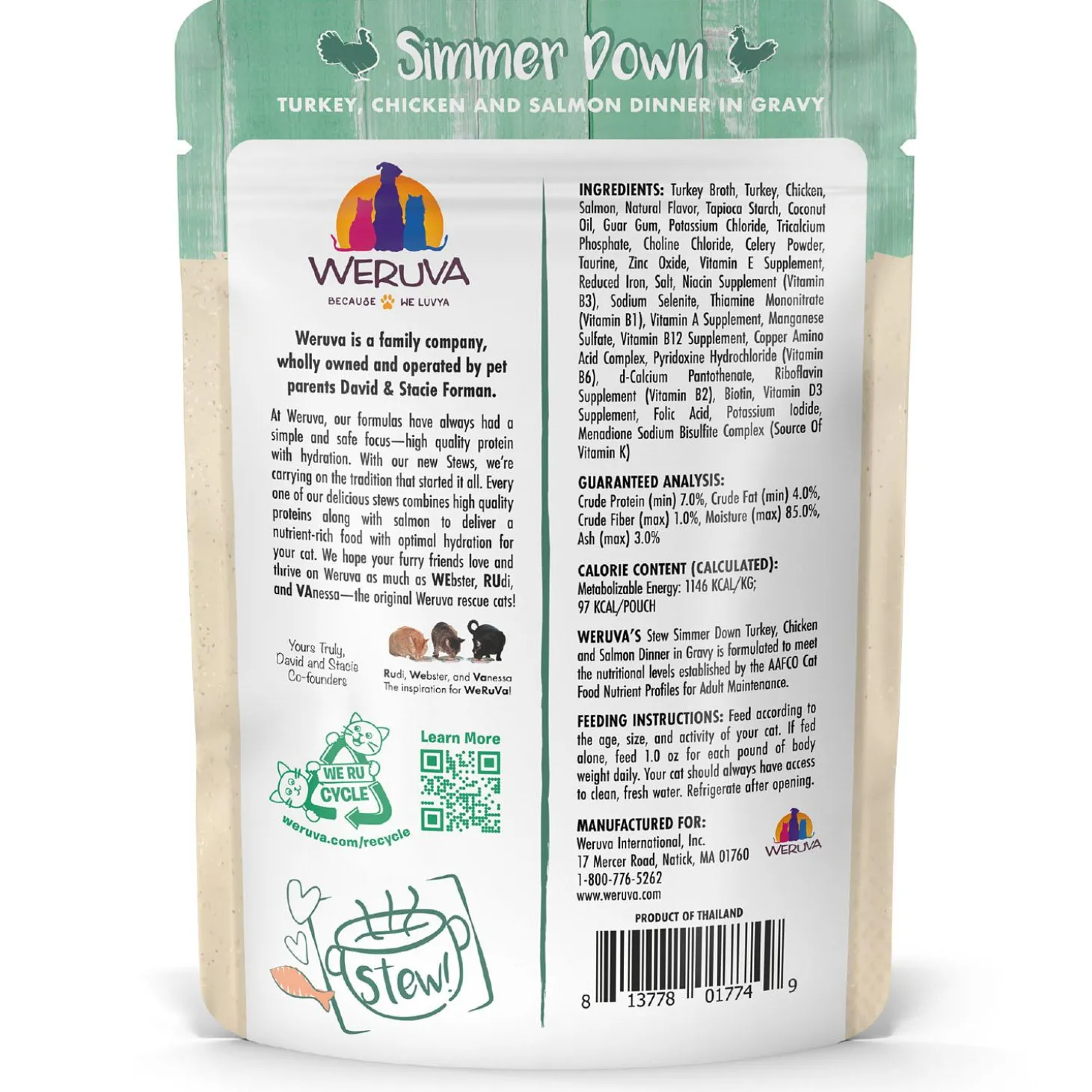 Stew! Simmer Down Turkey, Chicken & Salmon Dinner Cat Food