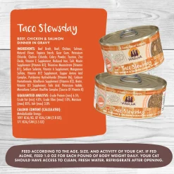 Stew! Taco Stewsday Beef, Chicken & Salmon Dinner Cat Food