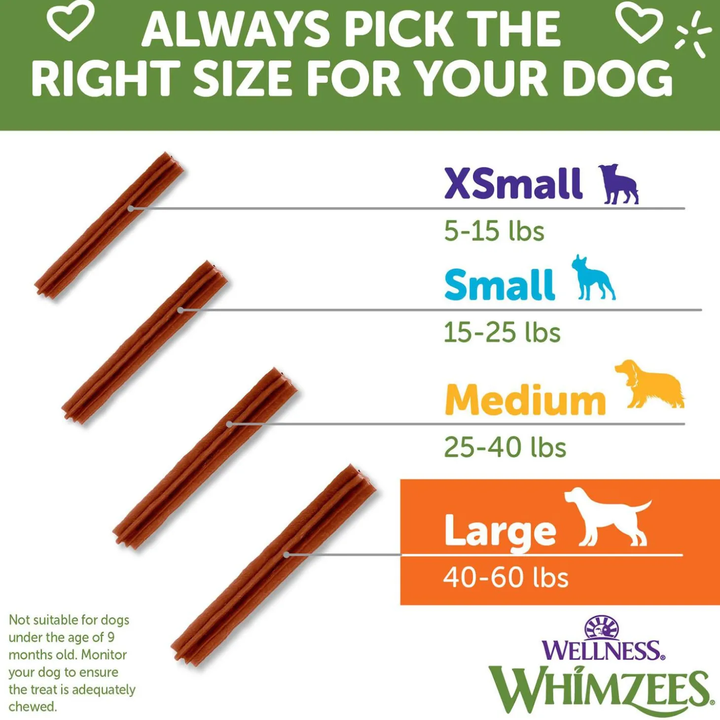 Stix Large Chews Dog Treats