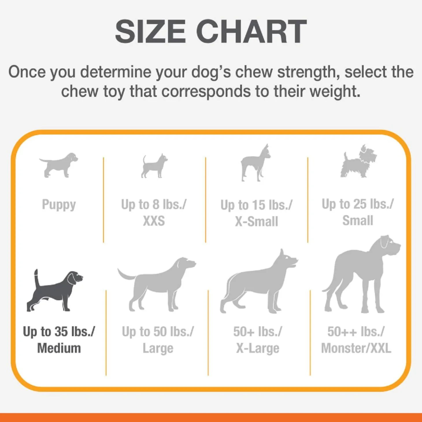 Strong Chew Peanut Butter Flavour Dog Toy