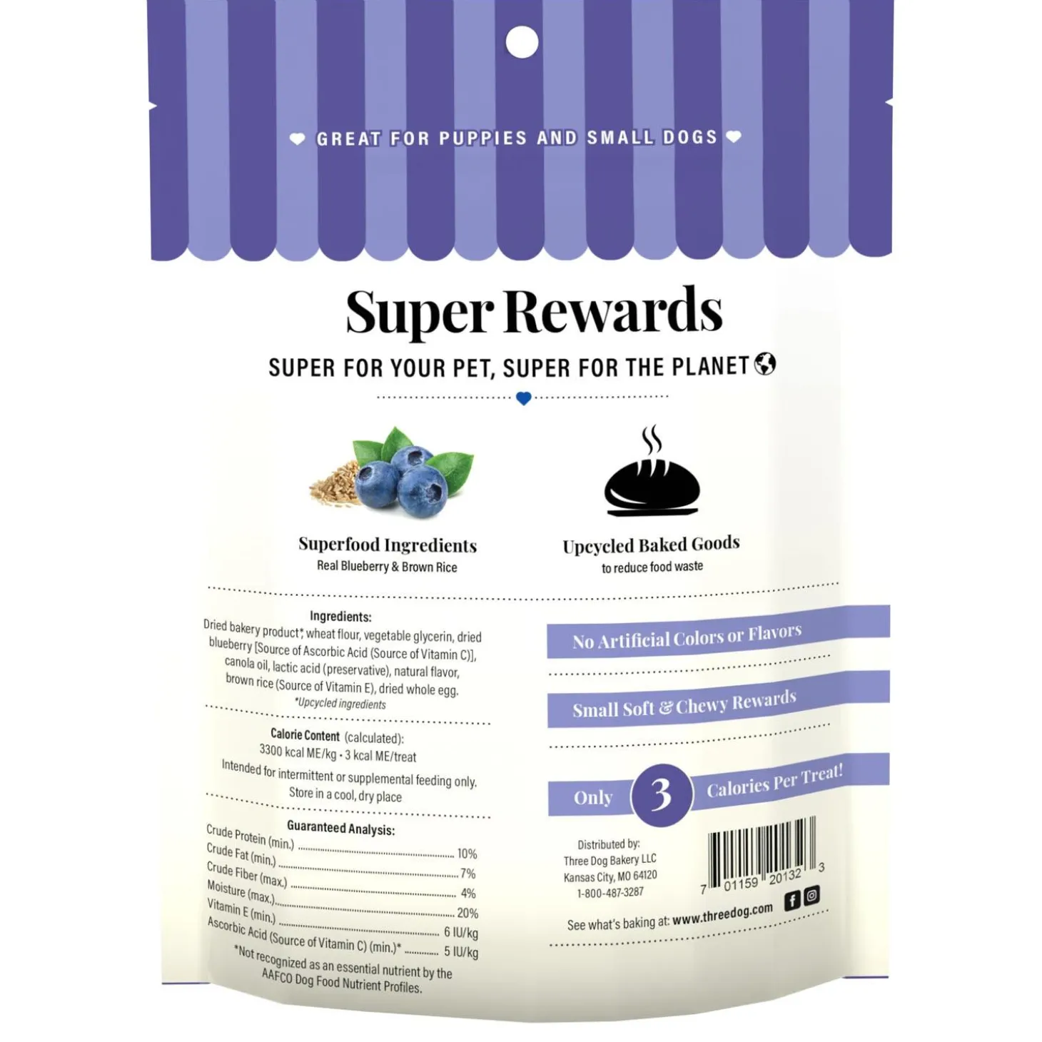 Super Rewards Blueberry Cobbler Dog Treats
