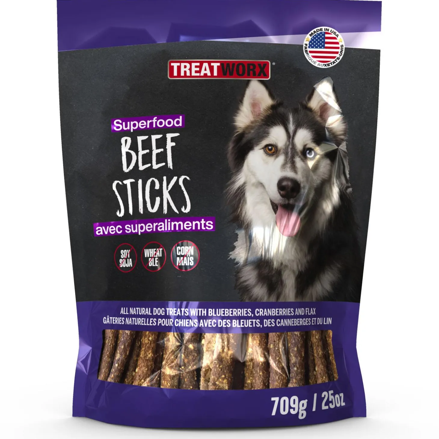 Superfood Beef Sticks Dog Treats