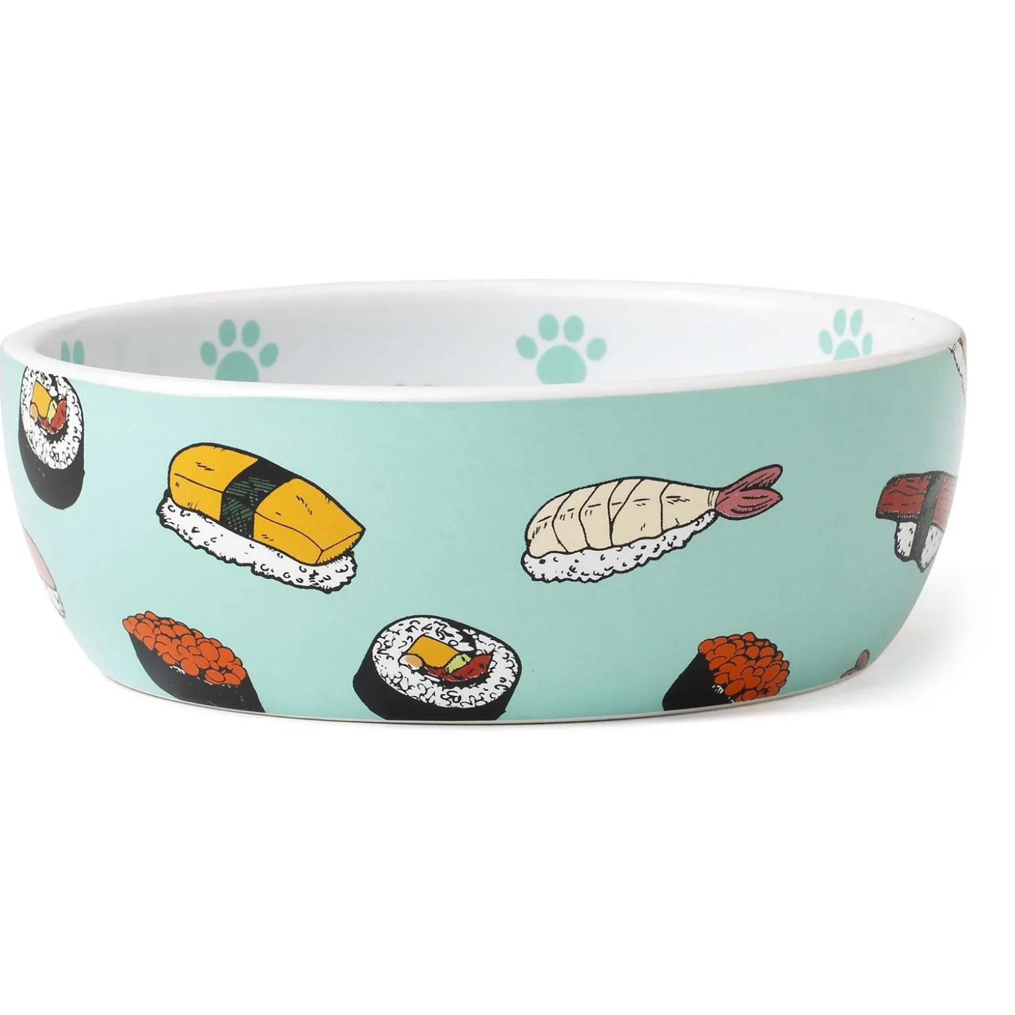 Sushi Bowl Teal & White