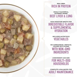 Taste of France Beef, Potatoes & Carrots Burgundy Recipe in Broth Adult Dog Food