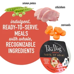 Taste of the World Asia Chicken & Snow Peas Stir Fry Recipe in Broth Adult Dog Food