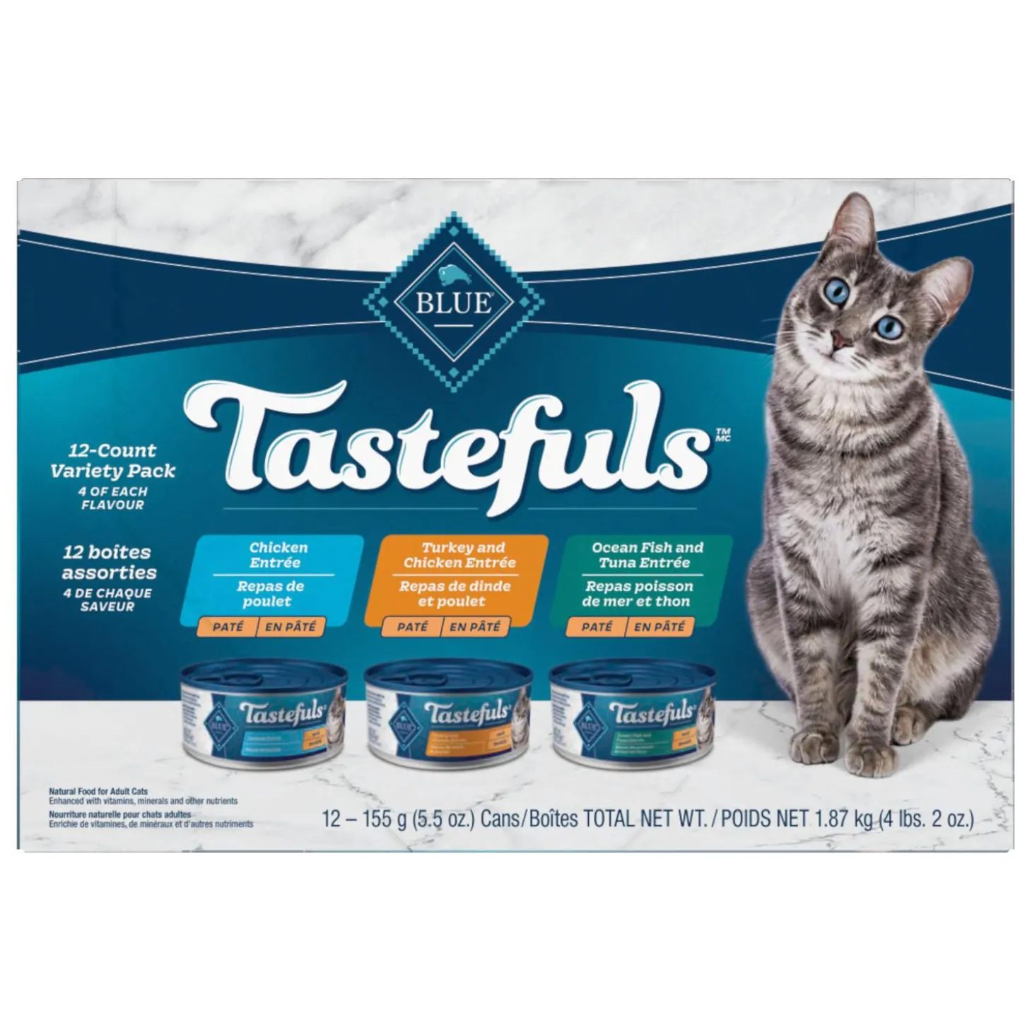 Tastefuls Pate Variety Pack Adult Cat Food