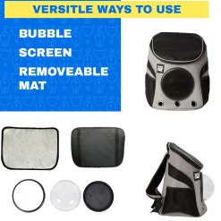 The Fat Cat Mini Grey Backpack