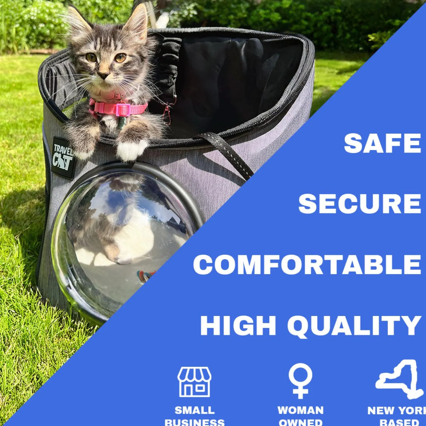 The Fat Cat Mini Grey Backpack