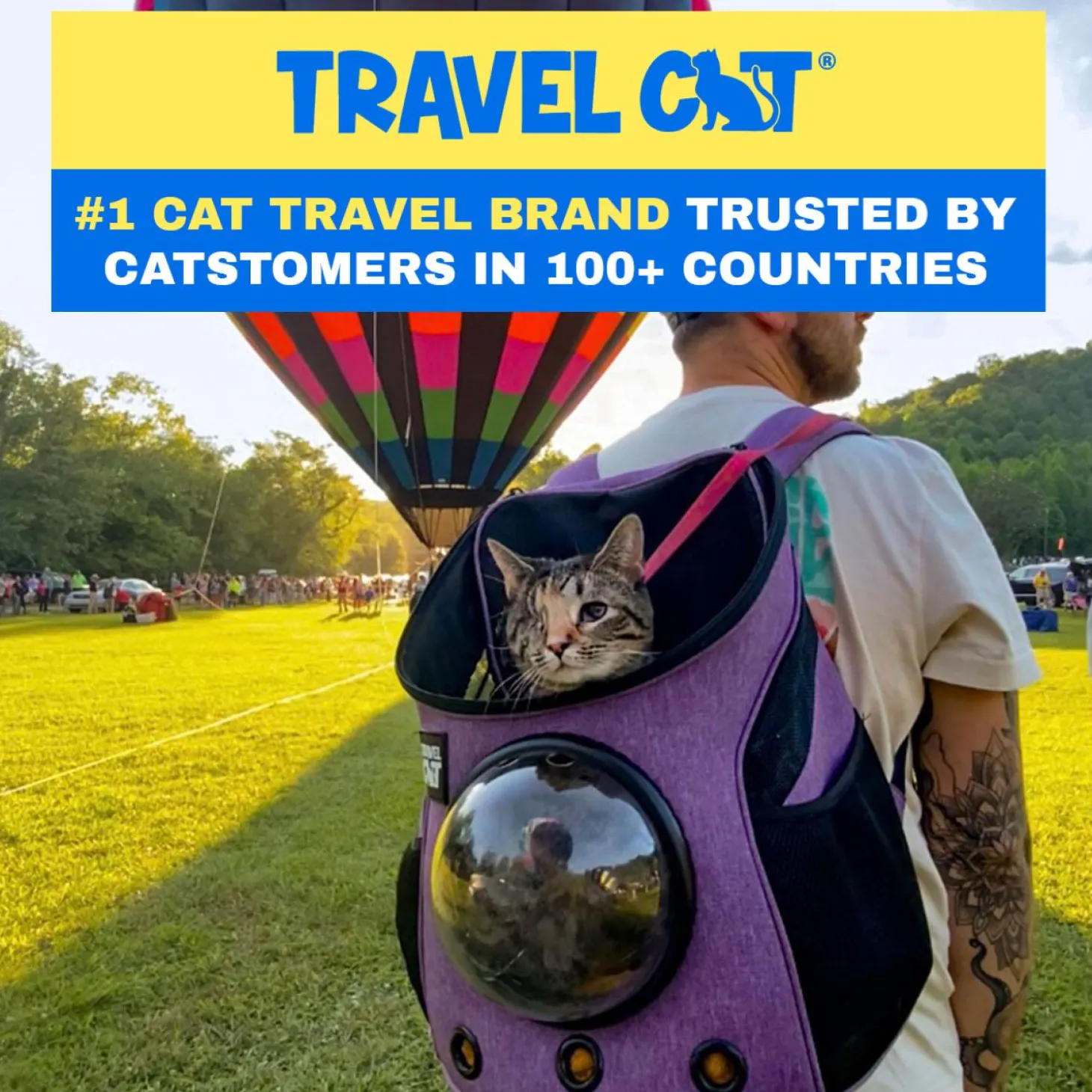 The Fat Cat Mini Purple Backpack