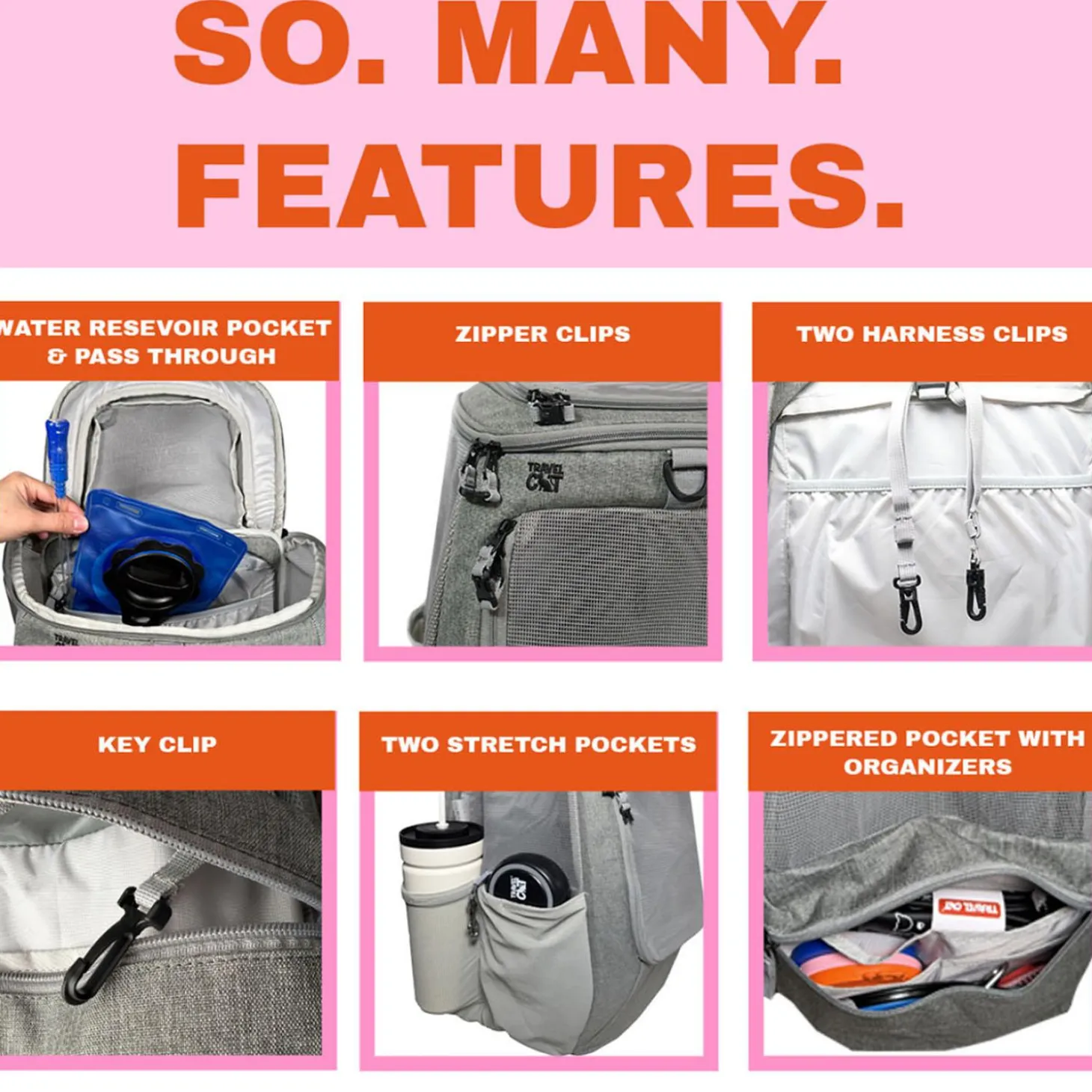 The Navigator Convertible Grey Cat Backpack