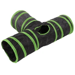 Three Way Green Cat Tunnel