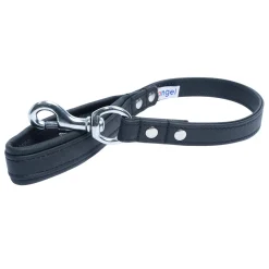 Traffic Dog Leash Leather Midnight Black