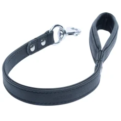 Traffic Dog Leash Leather Midnight Black